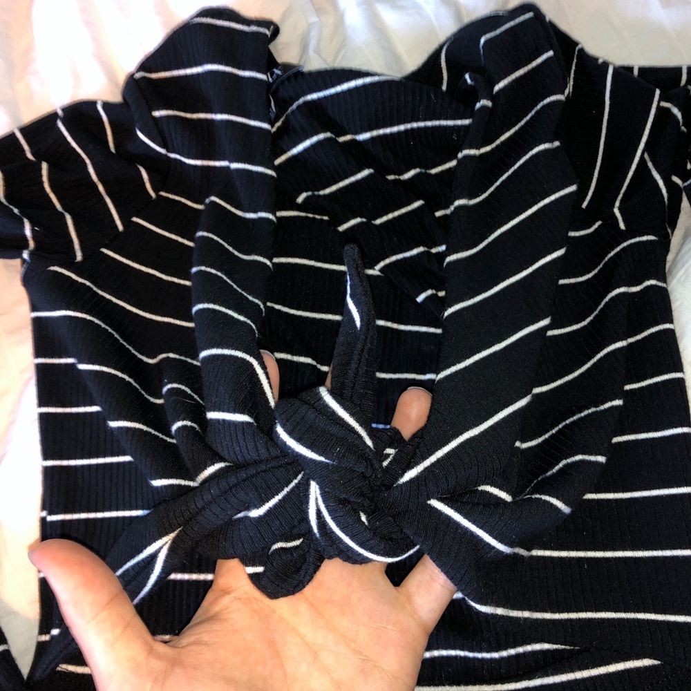 Midi striped dress from intermix